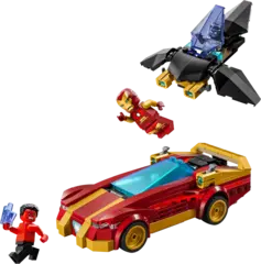 Конструктор LEGO Marvel 76310 Машина Железного человека и Черная пантера против Красного Халка