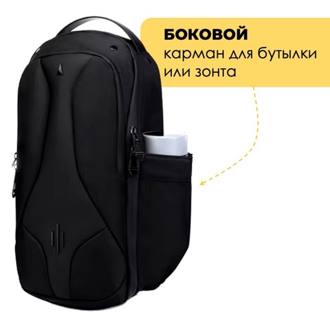 Картинка рюкзак однолямочный Ozuko 9735 Black - 19