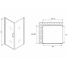 Abber Sonnenstrand AG04090M-S85M Душевой уголок, 90x85x195, цвет: хром