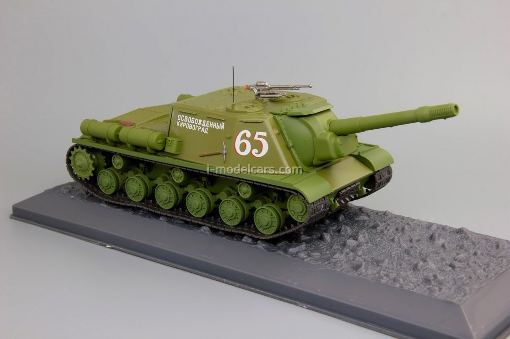 Maquette Char ISU-152 1:43 1944 - Diecast Militaire Russe, Avec Support