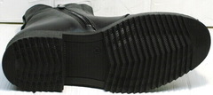 Ботинки кожаные женские демисезон Tina Shoes 292-01 Black.