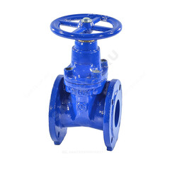 Задвижка чугун аналог МЗВ обрезиненный клин Ду 100 Ру16 Тмакс=75C фл Завод им Гаджиева