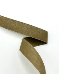 Киперная лента, цвет: коричнево-зелёный, ширина 17 мм
