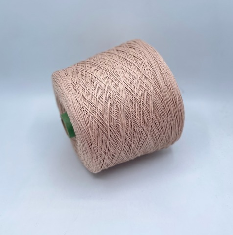 Бобинная пряжа (пр.Италия), art.Cotone, 350м/100 гр. 100%Хлопок, цвет-Пудрово-бежевый , арт.34759