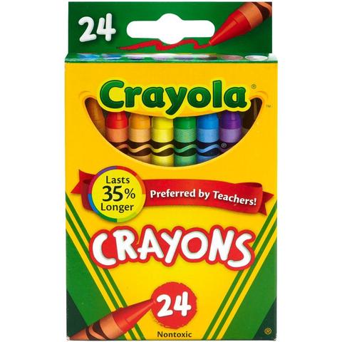 Восковые карандаши  Crayola Crayons 24шт.