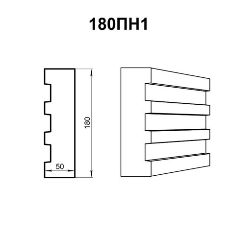 Pěnový plastový pilastr.