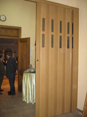 Перегородки Гармошка с витражами
