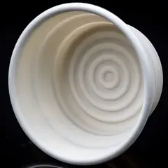 Складная силиконовая чаша для бритья Yaqi белая