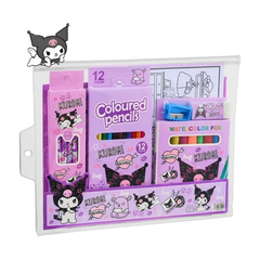 Канцелярский набор NB-Nabil, 30 предметов, с раскраской, карандашами, фломастерами, точилкой и ластиком, серия "Куроми"