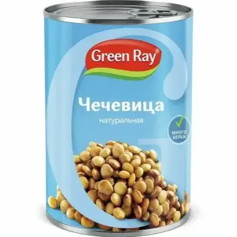 Чечевица GREEN RAY ж\б 425мл