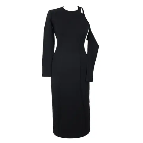 Платье с вырезом на плече KISLOVA