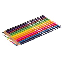 
          Карандаши цветные Yalong 12 цв., "Wild flowers" деревянные, трехгранные, заточенные, грифель 3.0 мм, картон. уп., европод.