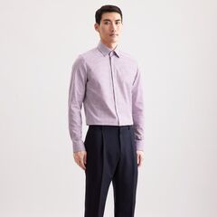 Сорочка мужская Seidensticker Slim Fit 01.845643-87 в бордовую клеточку