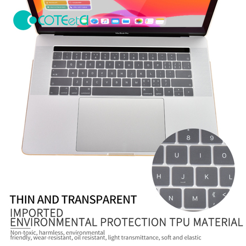 Защитная накладка COTEetCI MB1014 Keyboard skin TPU ultra slim для MacBook New Pro 13