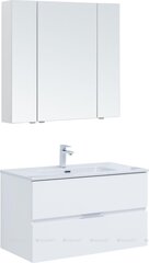 Aquanet 306189 Набор мебели Алвита new 90 2 ящ. цв.белый матовый (306189) фото