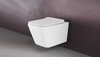 Ceramica Nova Metric CN3007 Подвесной унитаз c ультра тонким сидением с функцией плавного закрытия, цвет: белый