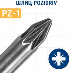 Бита отверточная ПРАКТИКА Профи PZ-1 х 50мм (2шт) (035-738)