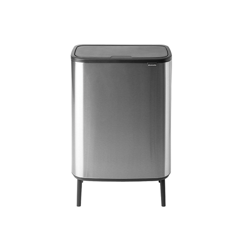 Мусорный бак Bo Touch Bin HI 60л Brabantia Стальной матовый Fingerprint Proof