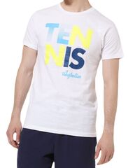 Теннисная футболка Australian Logo T-Shirt - white/multicolor