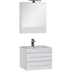 Aquanet 212878 Тумба с раковиной Aquanet Верона 58 белый (подвесная 2 ящика) (212878)