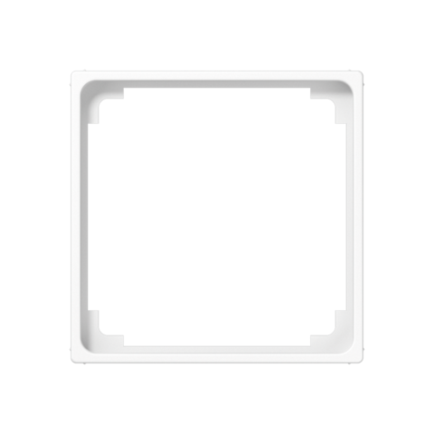 Рамка на 1 пост, промежуточная, для изделий 50х50mm. Цвет Белый. JUNG AS. A590ZWW