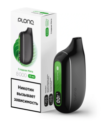 Одноразовая электронная сигарета Plonq Max Smart - Сладкая Мята (8000 затяжек)