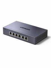 Коммутатор сетевой  UGREEN CM741 (35371EU) 6-Port 4*PoE&2*Gigabit Ports Ethernet Switch, серый космос