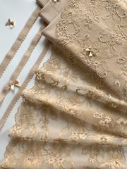 Кружево эластичное бежевое 21 см