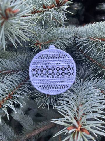 Шар. Подвеска. Кружево NYK-2508S-Midi