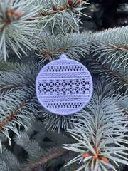 Шар. Подвеска. Кружево NYK-2508S-Midi