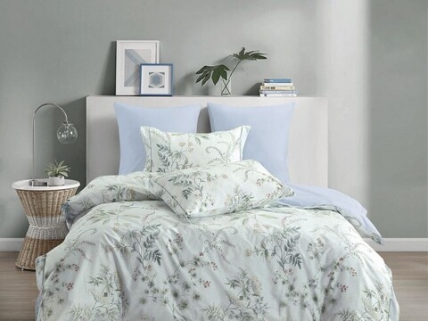 Постельное бельё Asabella 2343-6 сатин с лазерной печатью (евро)