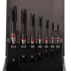 Набор метчиков машинных M3 -M12 HSSE-TiALN DIN371/376 (B/4-5P) 7пр Ruko 245068RO