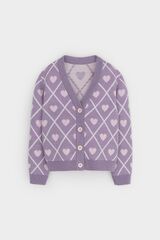 кардиган  для девочки  КВ 30158/ш/светло-сиреневый