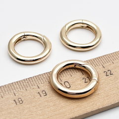 Замок-кольцо, цвет золото, размер 20 мм, цена за 1 шт