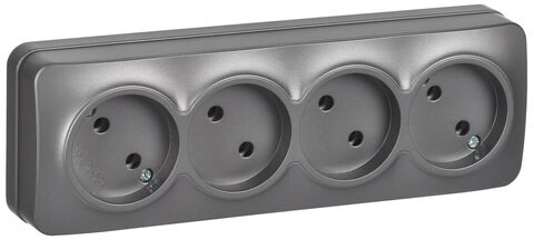 GLORY Роз. 4-я без з/к/ш о/у 10А РС24-2-ХСм сталь м. IEK