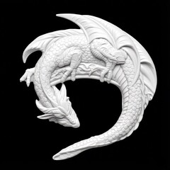 Силиконовый молд Дракон 077