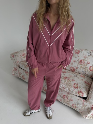 Спортивный костюм Девяностые малиновый