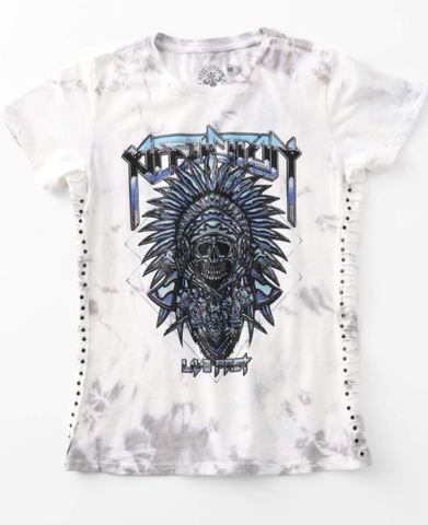 Affliction | Футболка женская Chromium Indian AW23368 перед
