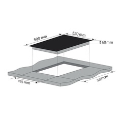 Варочная панель Konigin Lacerta I604 SBK