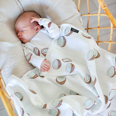 Муслиновое лёгкое одеяло Mjölk Кокосы