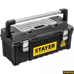 STAYER JUMBO-26, 650 x 280 x 270 мм, (26?), пластиковый ящик для инструментов, Professional (38003-26)