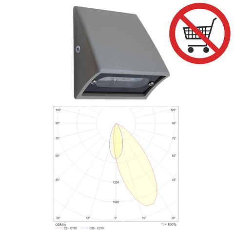 Светильник наружного аварийного освещения эвакуационных выходов SMOOTH Zone IP65