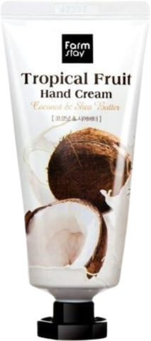 Farmstay Tropical Fruit Hand Cream Coconut Крем для рук кокосовый