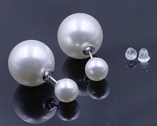 Стиль # 3654 - Серьги шарики с бриллиантами