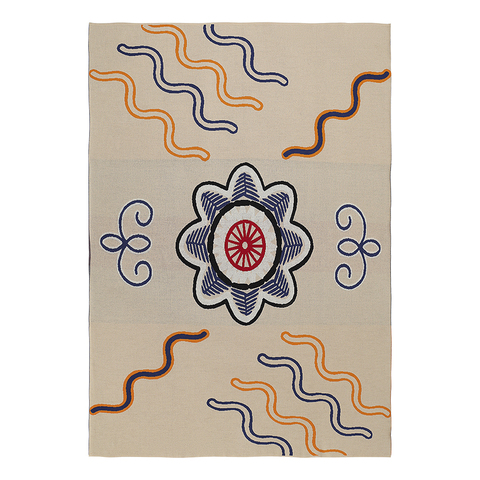 Плед хлопковый 130х180см Tkano Cultural Heritage по мотивам эвенских орнаментов