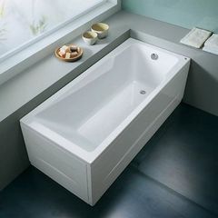 Ванна акриловая прямоугольная Kolpa San ARMIDA 180x80, BASIS в комплекте с каркасом и сифоном