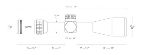 Оптический прицел Hawke Frontier FFP 3-15x50 SF IR (Mil Pro 15x)