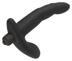 Черный вибромассажер простаты Naughty Finger Prostate Vibe - 13,8 см. - 