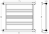 Сунержа 00601-5060 ПС СТИЛЬЕ "Минор 0601" 500х600 (2+2+2) П (Без покрытия)