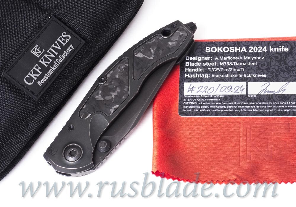 CKF/Marfione Sokosha collab knife 2024 BW